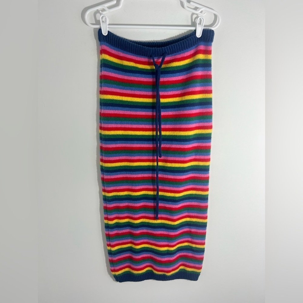 OVER KLESHAS Colorful Striped Knit Maxi Skirt - Picture 2 of 10
